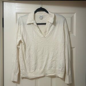 Jcrew cotton sweater polo